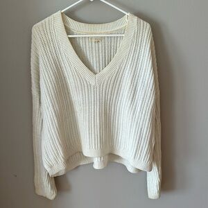 Pacsun LA Hearts Cream Sweater
